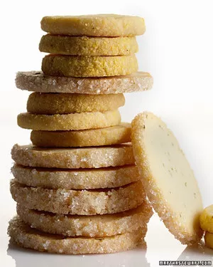 Citrus cornmeal shortbread