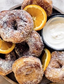 Citrus crunch doughnuts