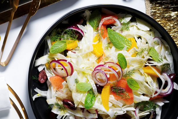 Citrus fennel salad with orange vinaigrette
