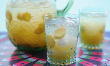 Citrus ginger sparkling punch