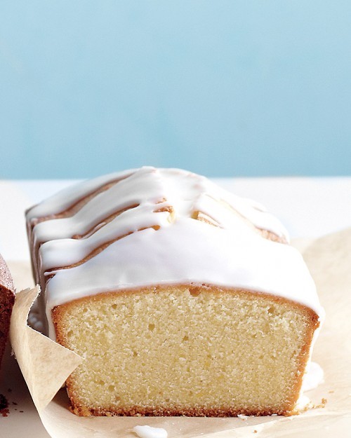 Citrus-glazed pound cake