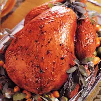 Citrus-glazed turkey with chipotle gravy