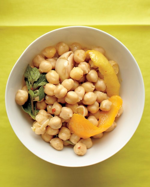 Citrus-herb chickpeas