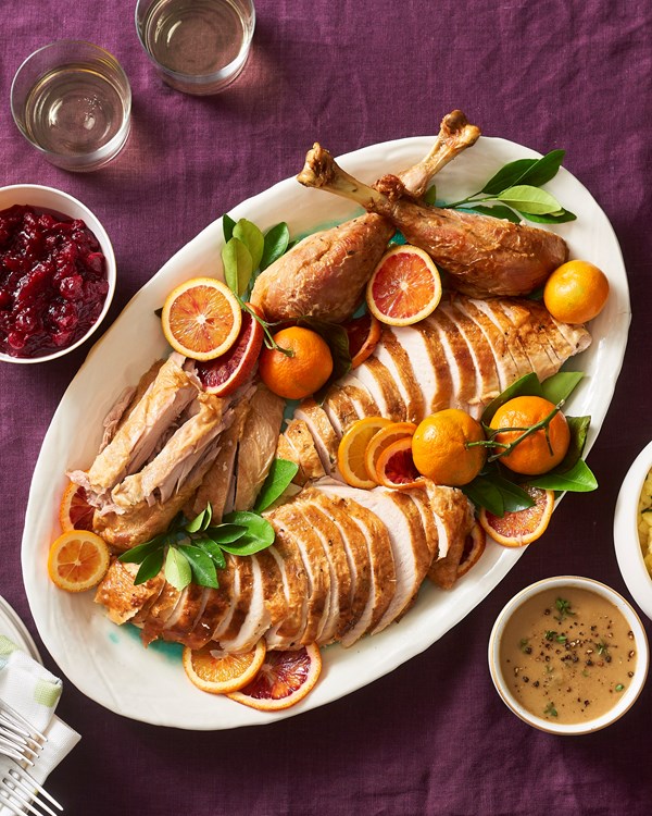 Citrus-herb roast turkey