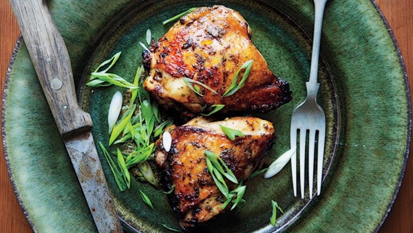 Citrus-marinated chicken thighs