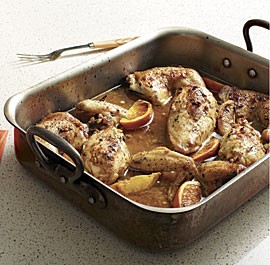 Citrus-marinated roasted chicken