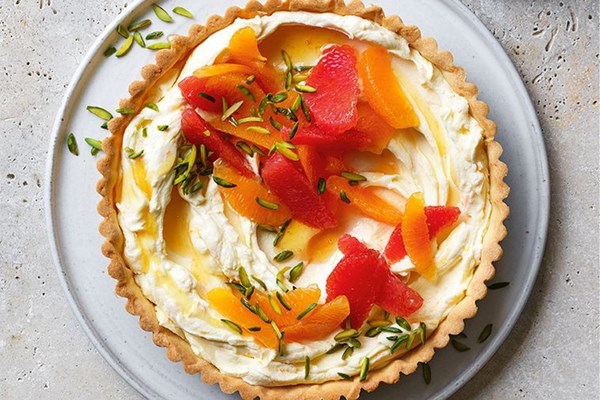 Citrus mascarpone tart