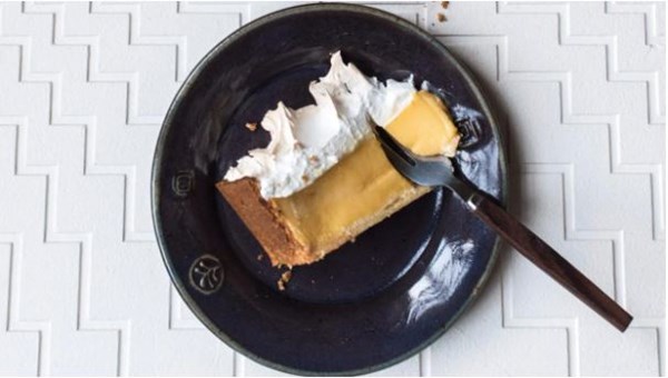 Citrus meringue tart