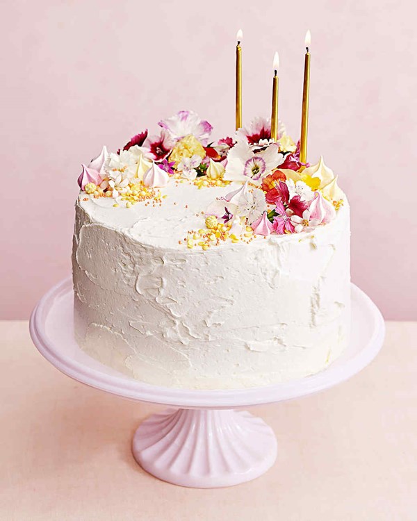 Citrus mousse cake with buttercream frosting