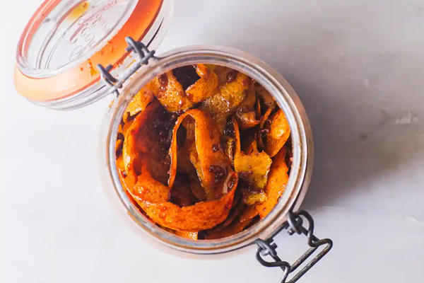 Citrus peel syrup (Oleo saccharum)