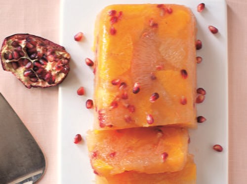 Citrus pomegranate terrine