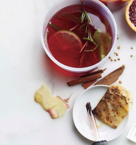 Citrus-prickly pear elixir