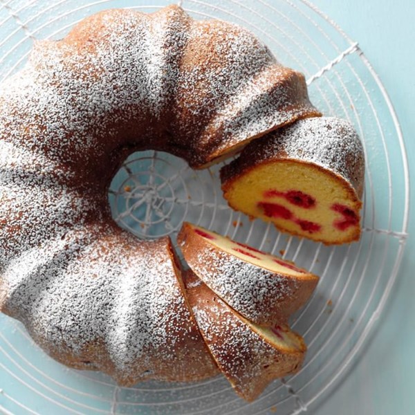 Citrus-raspberry coffee cake