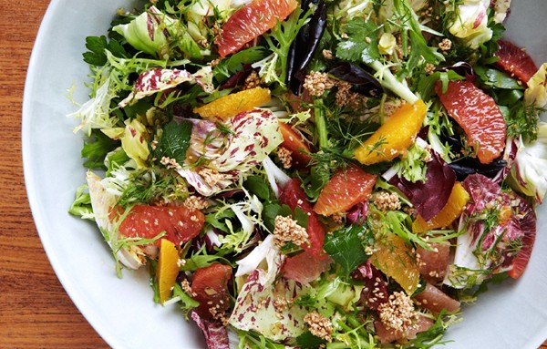 Citrus salad with fennel vinaigrette