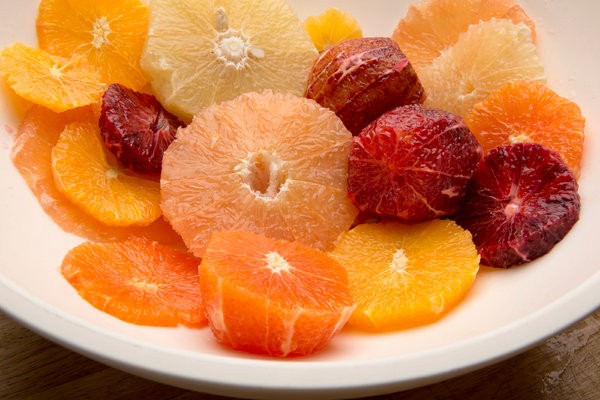Citrus salad with Prosecco