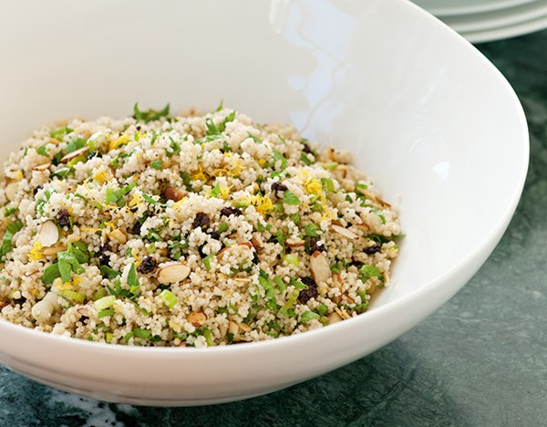 Citrus-scented couscous
