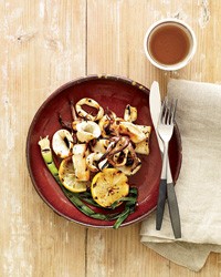 Citrus-soy squid