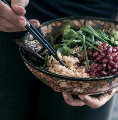Citrus sushi bowl