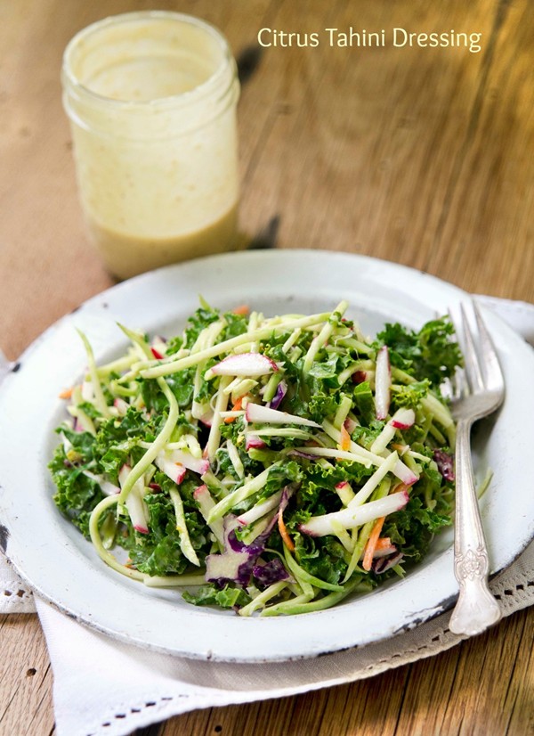 Citrus tahini dressing