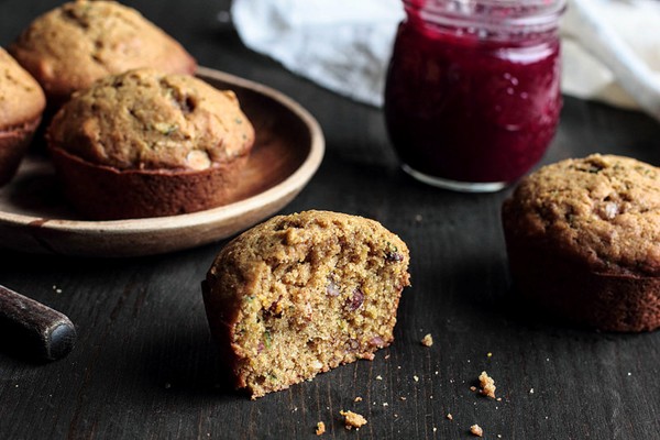 Citrus zucchini muffins