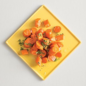 Citrusy carrots with parsley