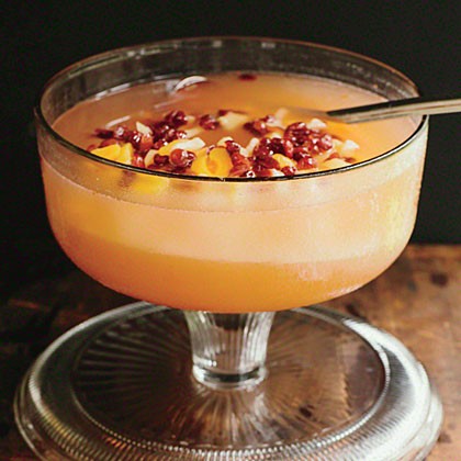 Citrusy gin and blood orange punch
