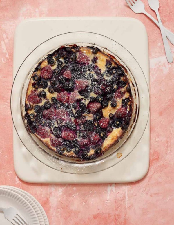 Clafoutis with loads of berries