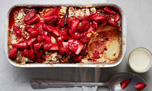  Claire Ptak’s strawberry bread pudding 