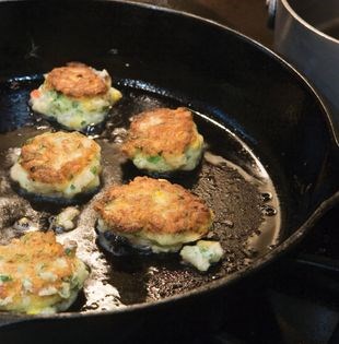Clam-and-corn fritters