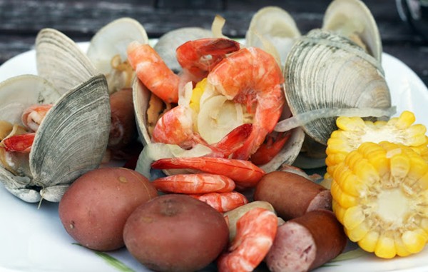 Clam "bake" on the grill