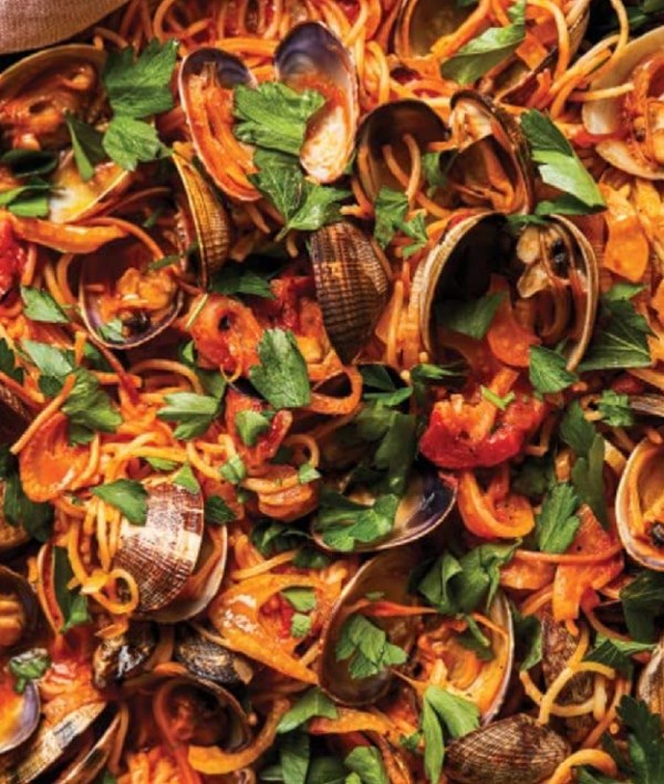 Clam fideos
