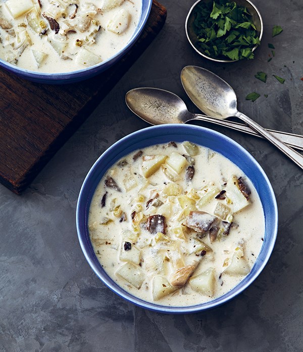 Clam-free chowder