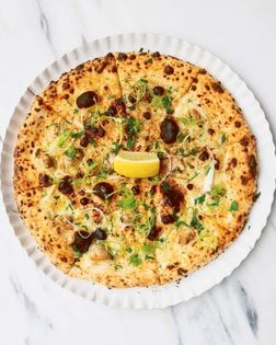 Clam pizza