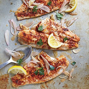 Clam shack-style broiled fish