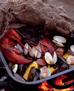 Clambake on the grill