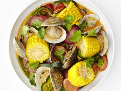 Clambake with chorizo