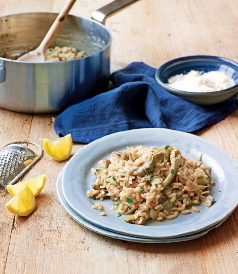 Classic artichoke risotto