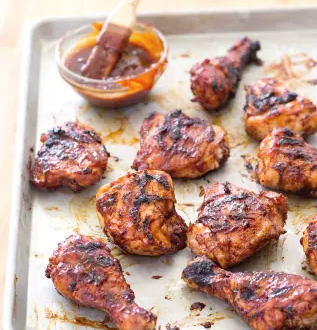 Classic barbecued chicken