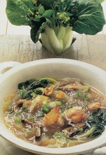 Classic beanthread noodle soup with chicken