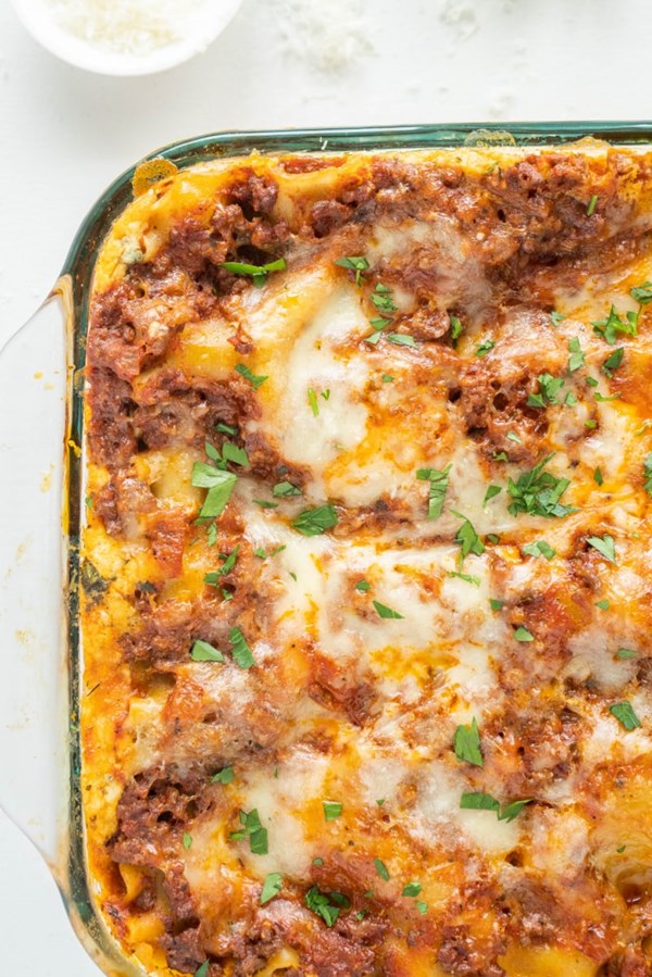 Classic beef lasagna