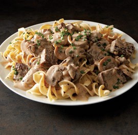 Classic beef Stroganoff