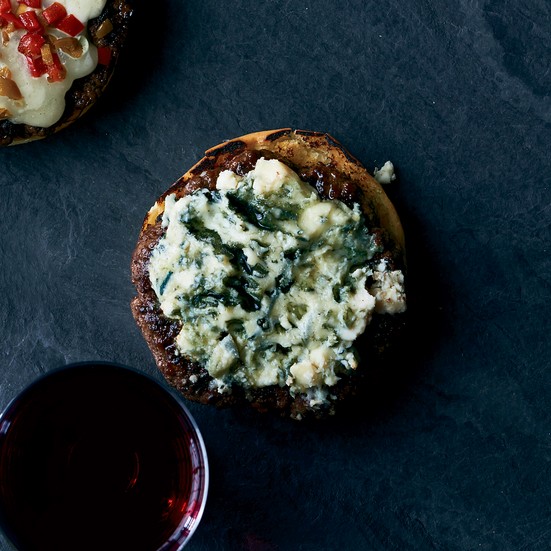 Classic blue cheese burgers
