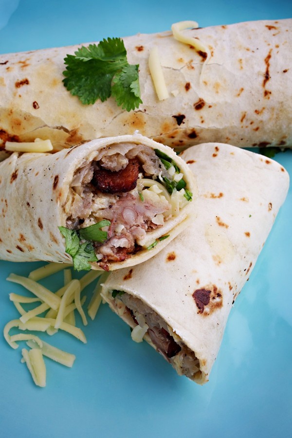 Classic breakfast burritos