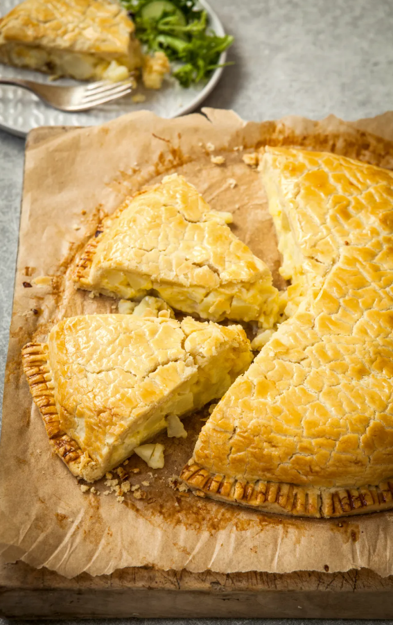 Classic cheese & onion pie