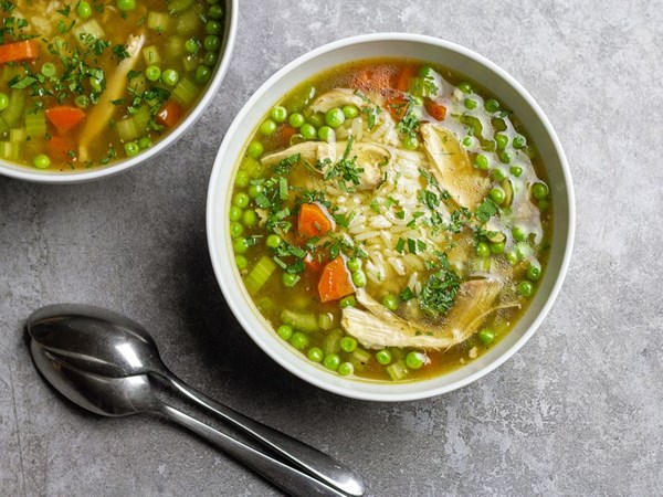 Classic chicken and rice soup