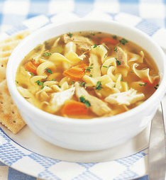 Classic chicken noodle soup