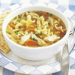 Classic chicken noodle soup