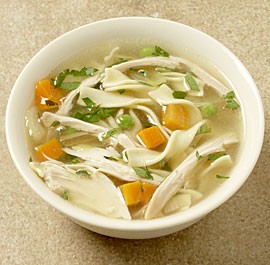 Classic chicken noodle soup