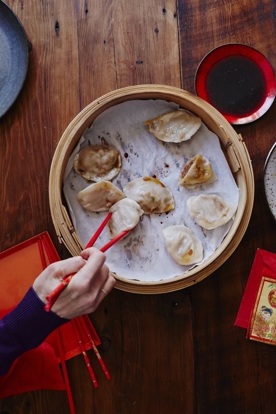 Classic Chinese dumplings (Jiaozi)