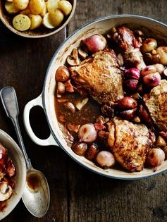 Classic coq au vin